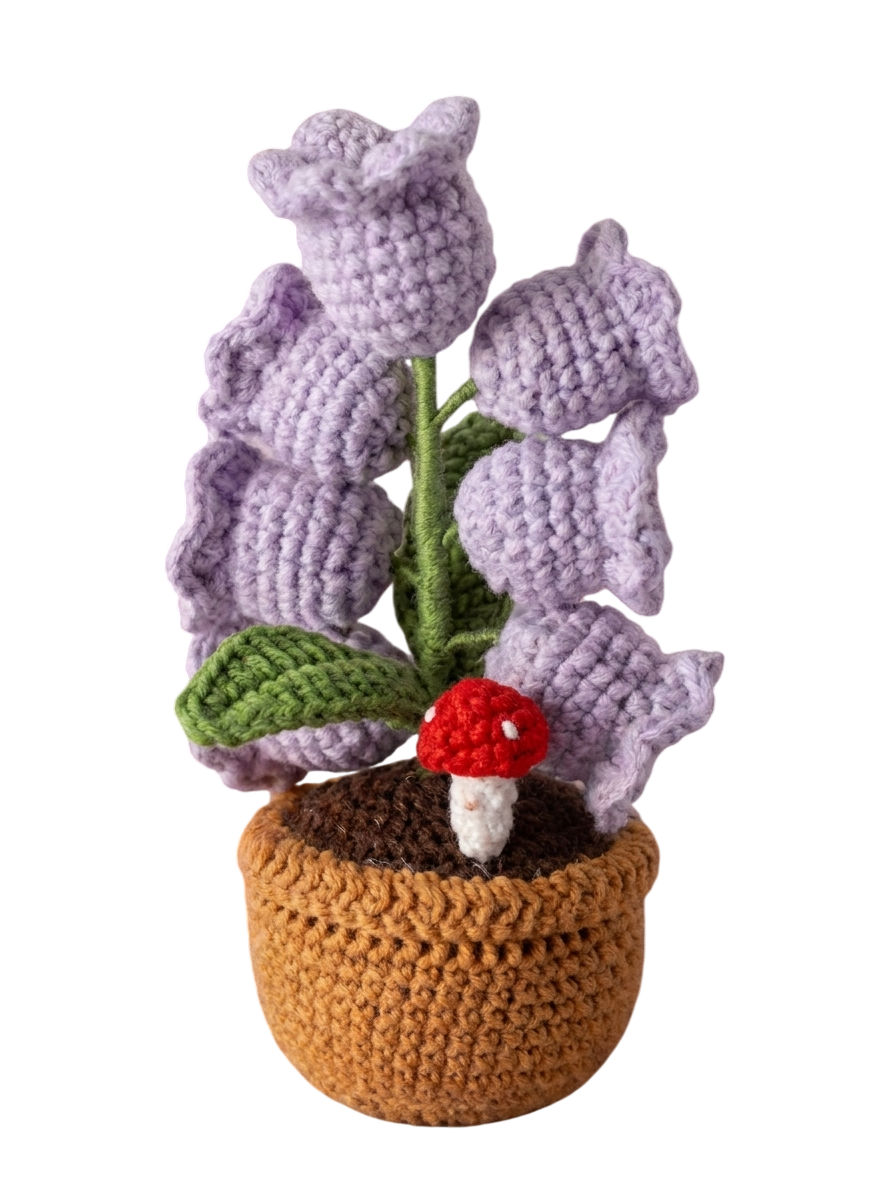 Crochet Glow Orchid Lamp