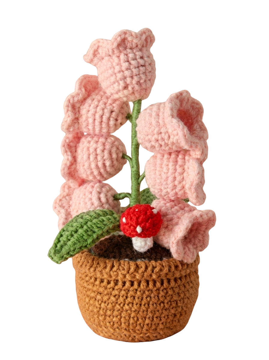 Crochet Glow Orchid Lamp