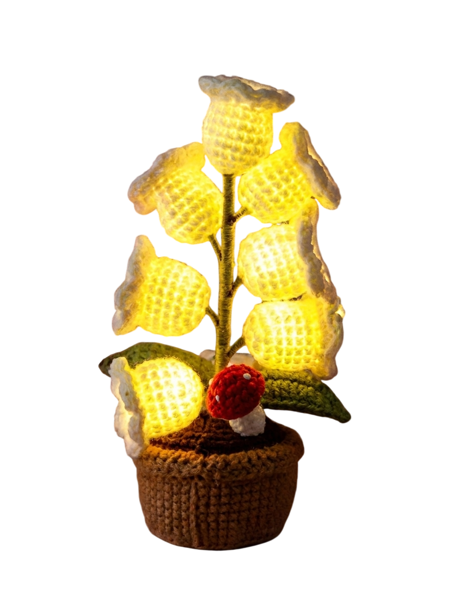 Crochet Glow Orchid Lamp