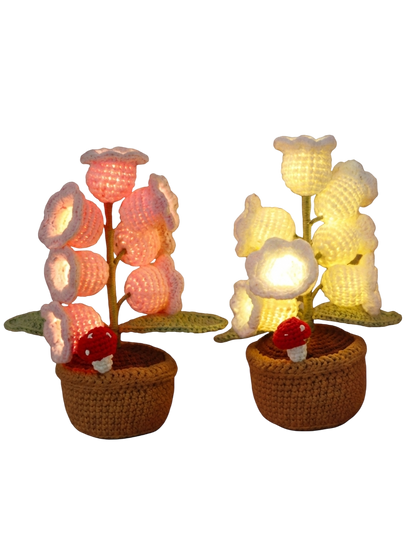 Crochet Glow Orchid Lamp