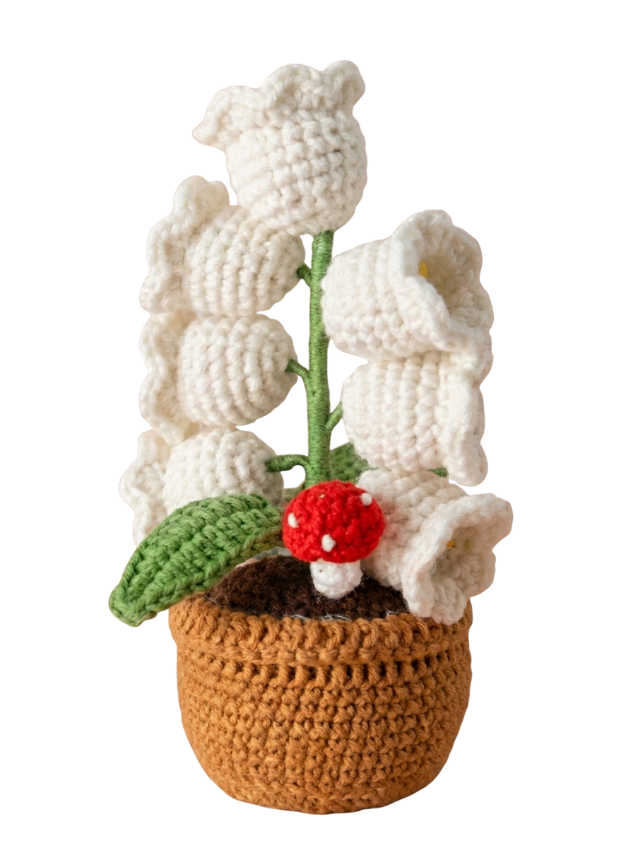 Crochet Glow Orchid Lamp