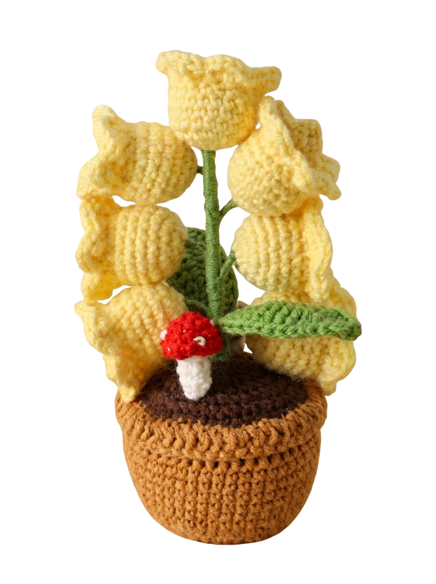 Crochet Glow Orchid Lamp